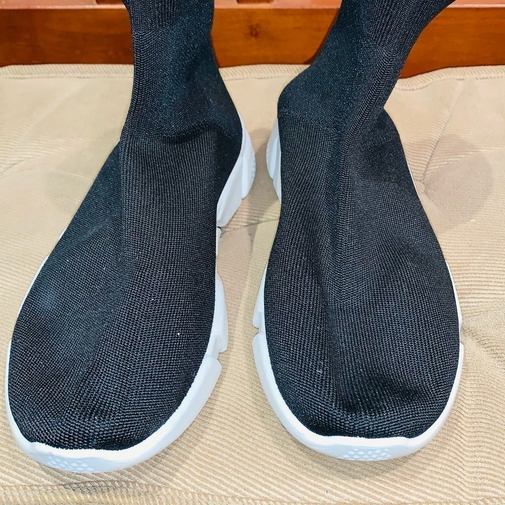 Bamboo Sock High Top Sneakers. - Picture 3 of 12